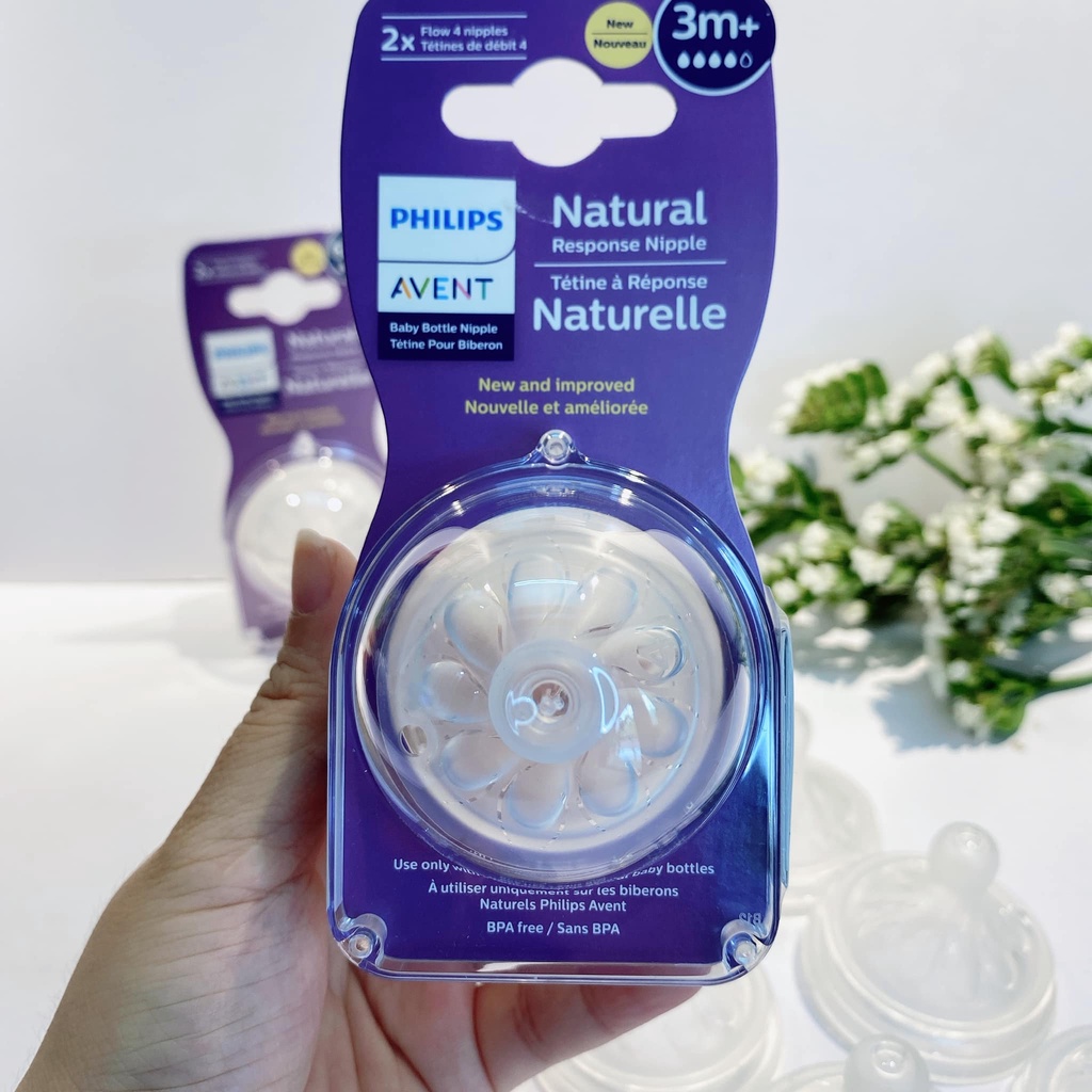 Núm bình sữa Avent (mẫu mới)