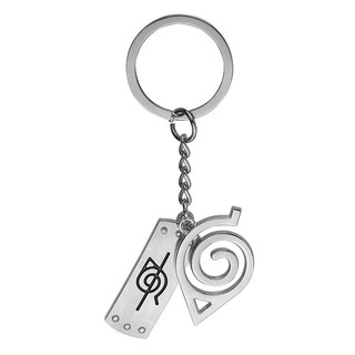 Móc khóa hợp kim hình logo Naruto konoha cá tính