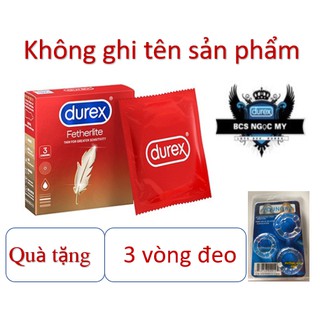 Bao Cao Su SIÊU MỎNG Durex Fetherlite Hộp Nhỏ 3 Cái