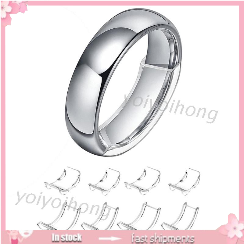 Nhẫn Silicon Trong Suốt Điều Chỉnh Được 8 Kích Cỡ