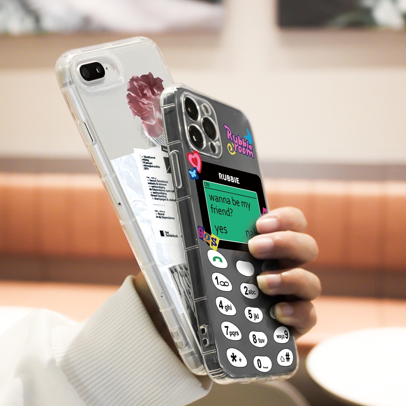 Ốp lưng iphone Ốp lưng iphoneỐp điện thoại silicon trong suốt hình hoa thích hợp cho iPhone 7 8 plus 6 6s Xr Xs Max iPhone 11Pro Max 13 12 Pro Max