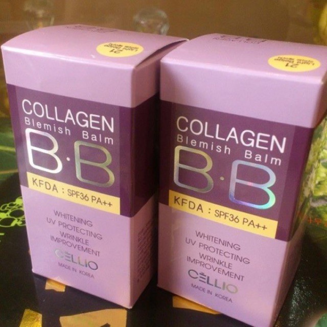 Kem nền  cellio bb collagen che khuyết điểm