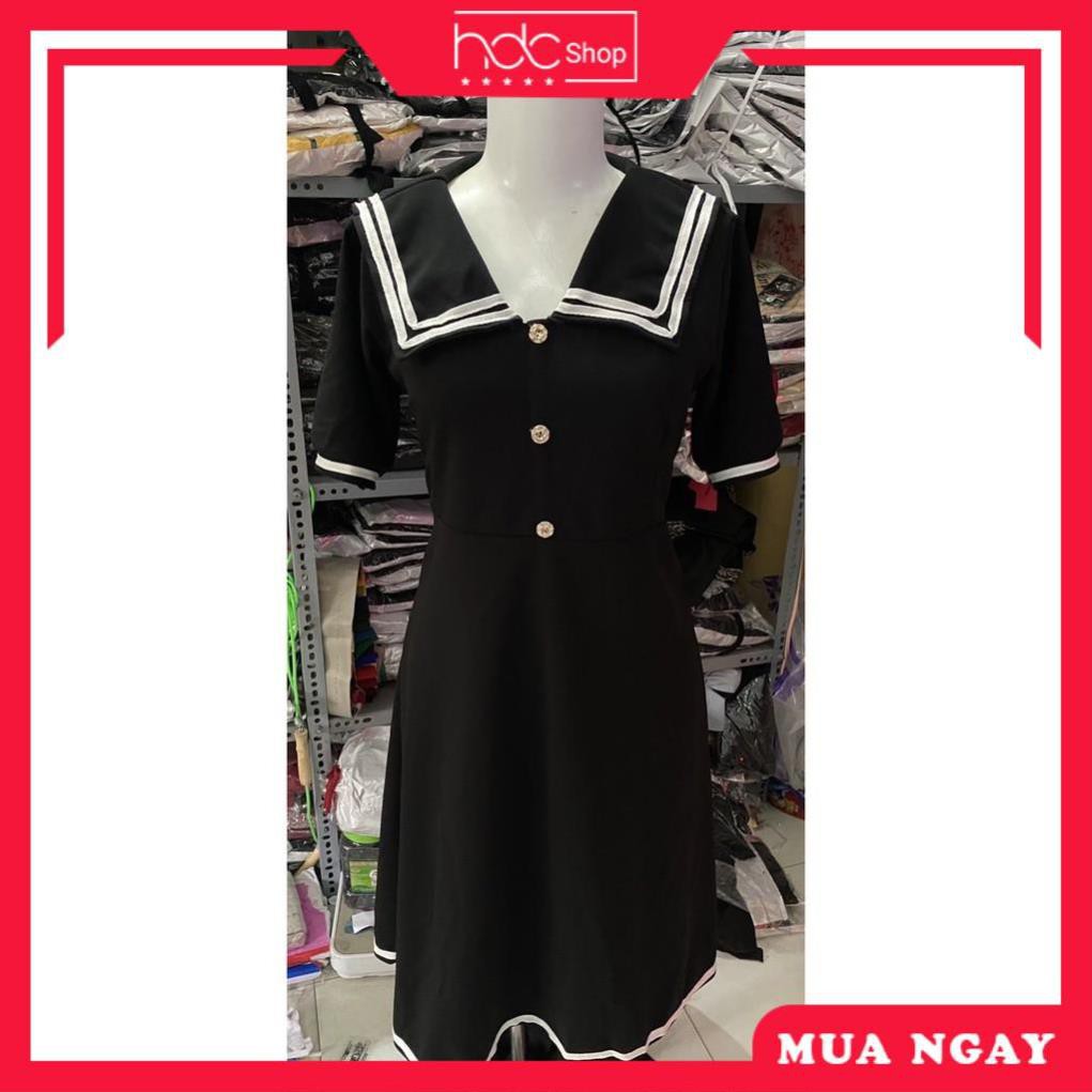 Đầm bigsize công sở - Đầm Maxi thủy thủ Bigsize 60-85 ký