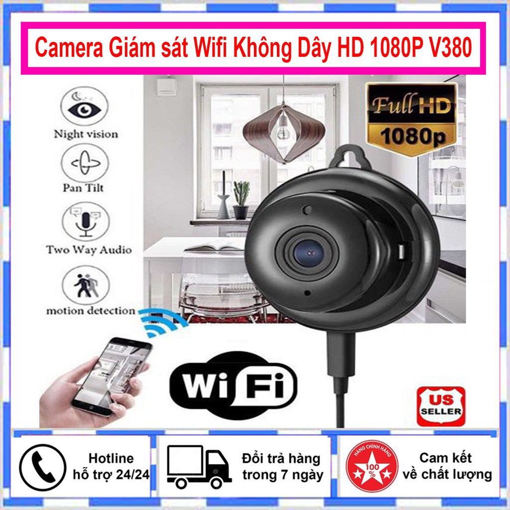 [Có sẵn] Camera Giám sát Wifi Không Dây HD 1080P Camera An Ninh IP HỒNG NGOẠI Nhìn Đêm Camera QUAN SÁT Camera Mini