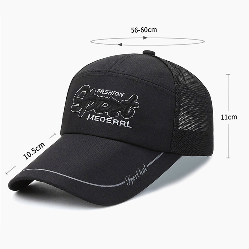 Mũ Lưỡi Trai Phối Lưới Thoáng Khí Thời Trang Unisex