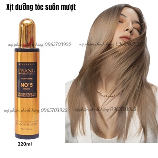 Xịt Dưỡng Tóc Hương Nước Hoa NO5 NOIR L'IYANG 220ML