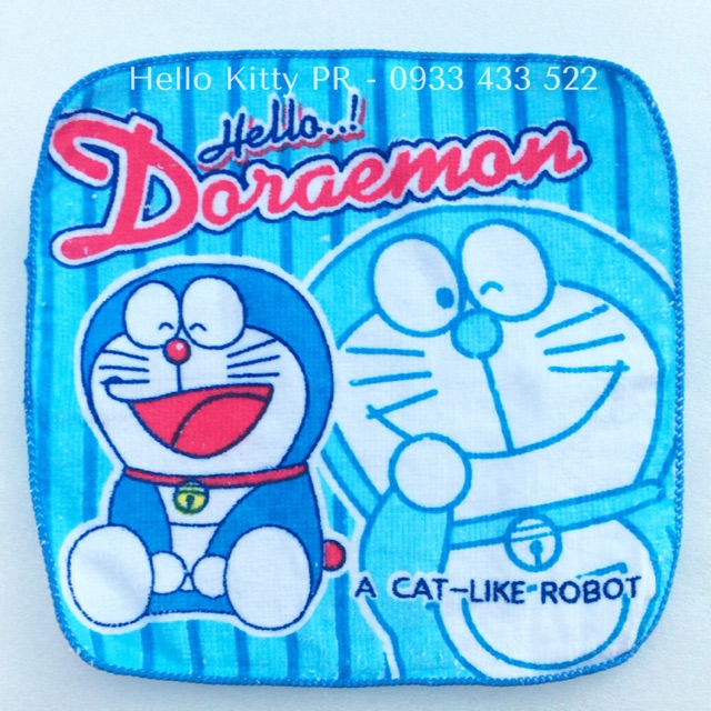 KHĂN VUÔNG 20*20CM DORAEMON