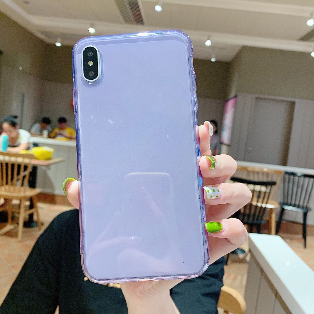 Vỏ điện thoại khung chống sốc trong suốt cho ốp lưng iPhone SE 2020 7 8 6s Plus 11 Pro X XR XS Max Nắp rắn silicon TPU mềm