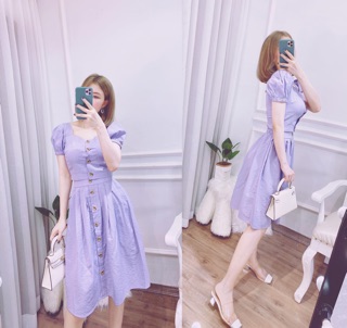 Set áo crop top_ chân váy xoè