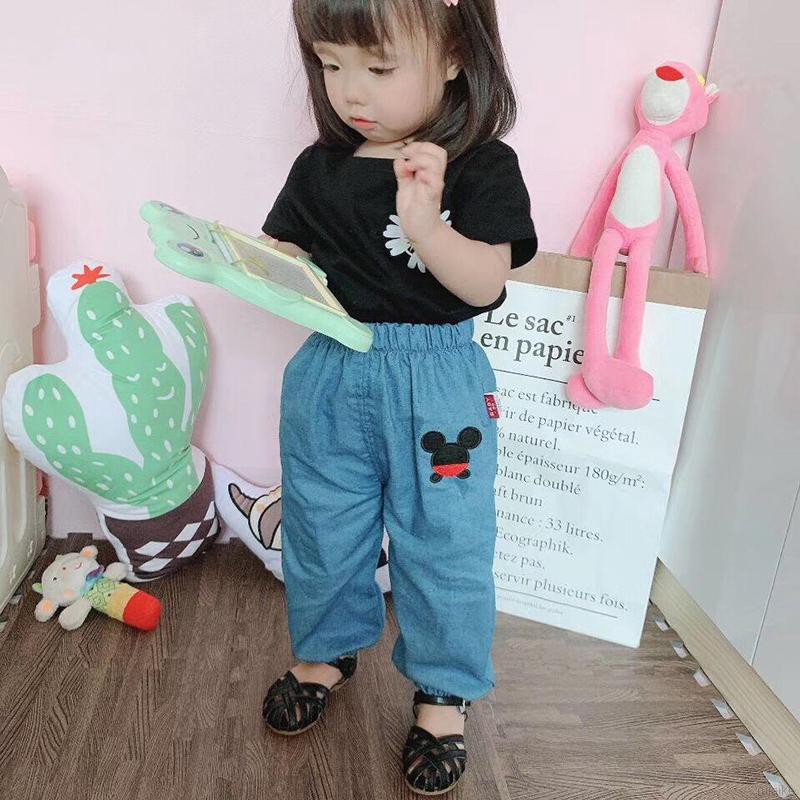 Quần Dài Chống Muỗi Hình Chuột Minnie Cho Bé