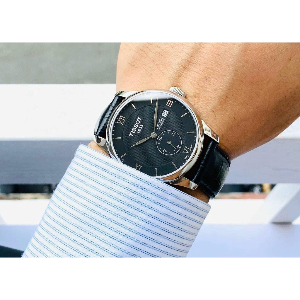 Đồng hồ nam Tissot LeLocle Black - T006.428.16.058.01  -Máy cơ tự động Thụy Sĩ -Kính sapphire