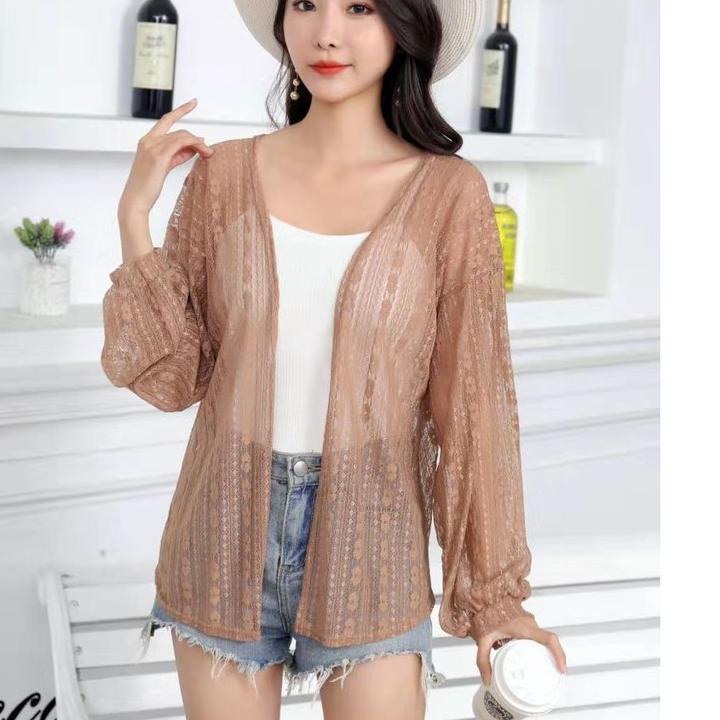 Áo Khoác Cardigan Ren Nhập Khẩu Thời Trang Đi Biển Allena (8911) lt0...