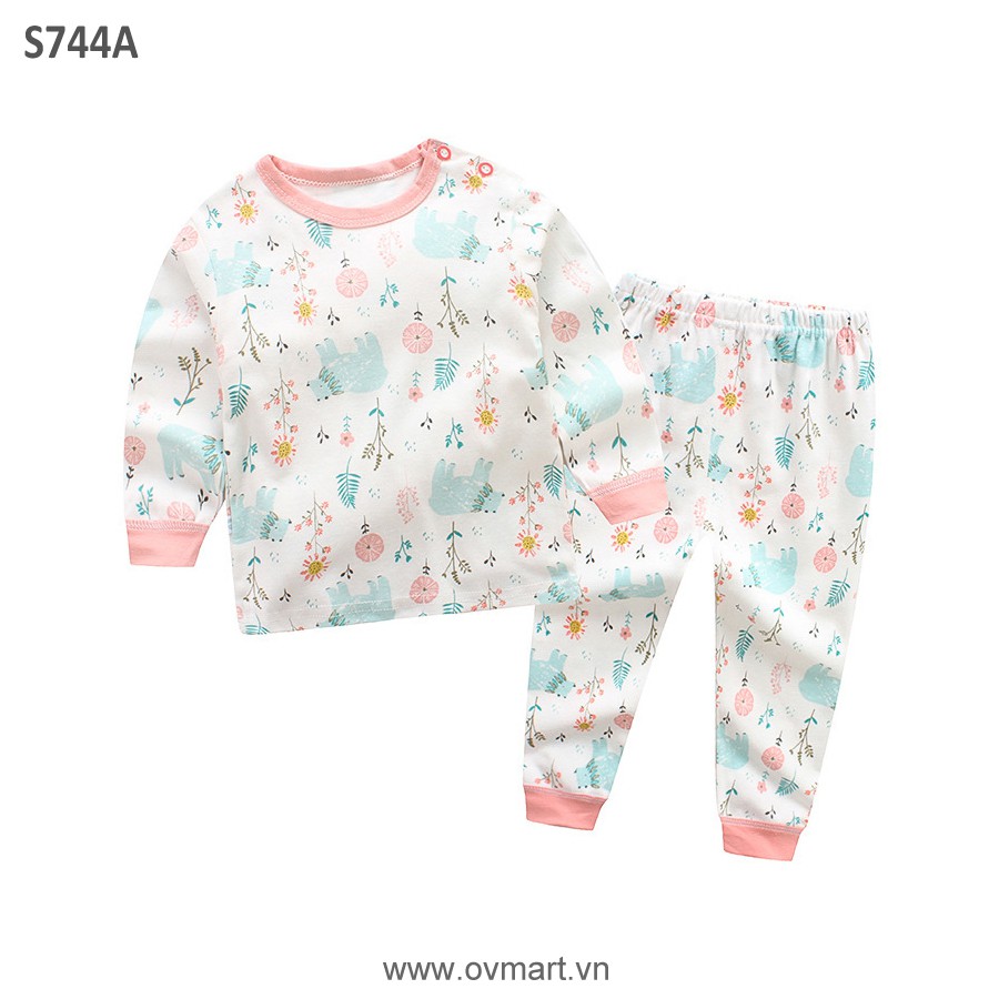 Bộ Ngủ Bé Gái S744 - A, B, C