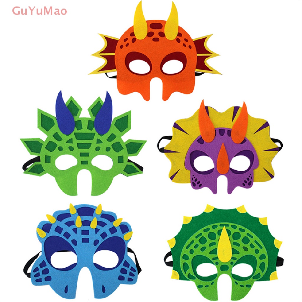 Khẩu Trang Xốp Hình Khủng Long Có Dây Đeo Co Giãn Cho Bé