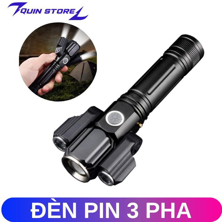 Đèn Pin Cầm Tay 3 Pha Siêu Sáng Xoay 360 Độ Tiện Dụng