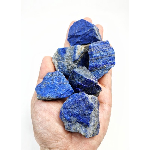Lapis Lazuli thô tự nhiên có 2 kích cỡ sưu tầm, thanh tẩy bài Tarot, hỗ trợ luân xa cổ họng...