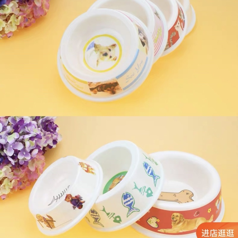 Bát Nhựa Cho Chó Mèo Nhiều Hình KuTe