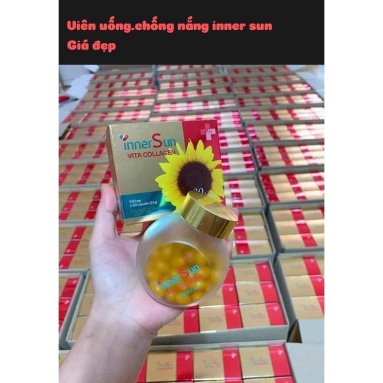 Viên Uống Chống Nắng Thải Độc Inner Sun Vita Collagen Day Cell Bio 60 Viên - Chính Hãng