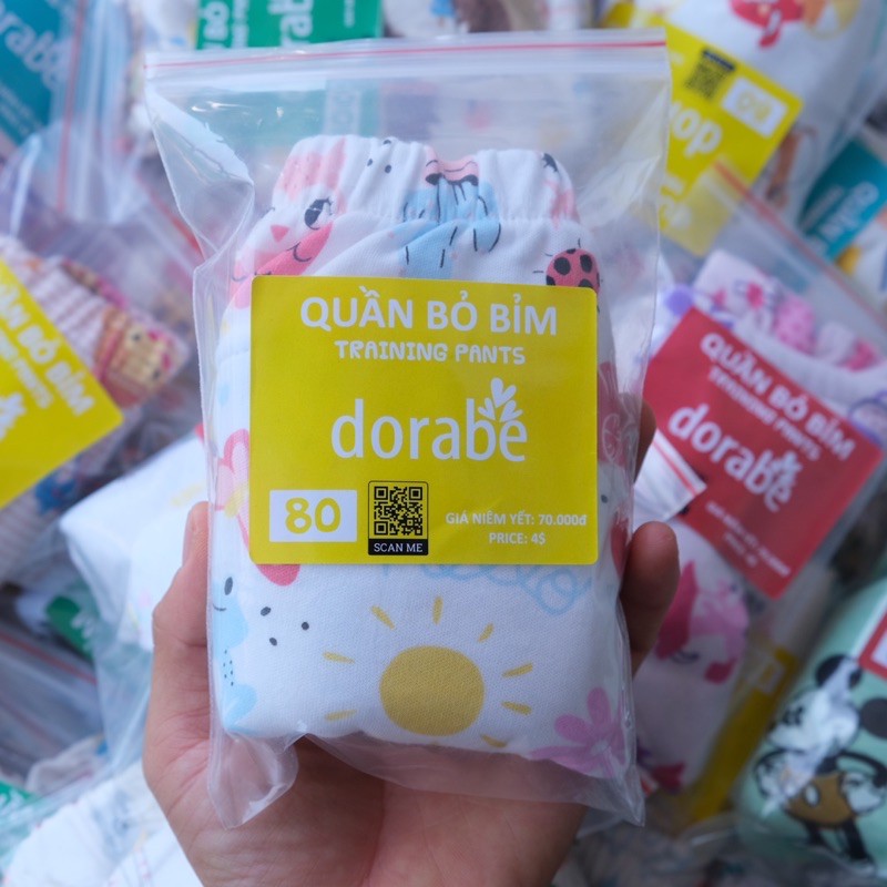 Quần Bỏ Bỉm cao cấp Dorabe Dành cho bé từ 3kg đến 22kg