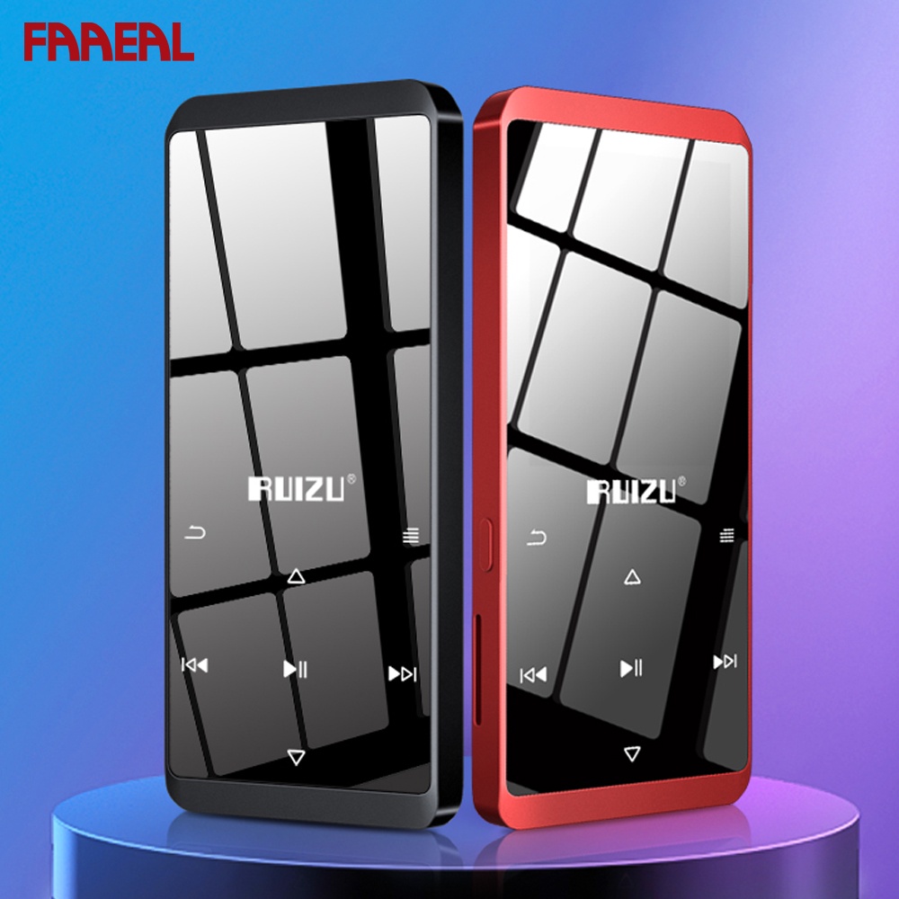 Máy Nghe Nhạc MP3 FAAEAL RUIZU D02 Bluetooth Màn Hình Cảm Ứng Thông Minh HiFi MP4 Kèm Loa