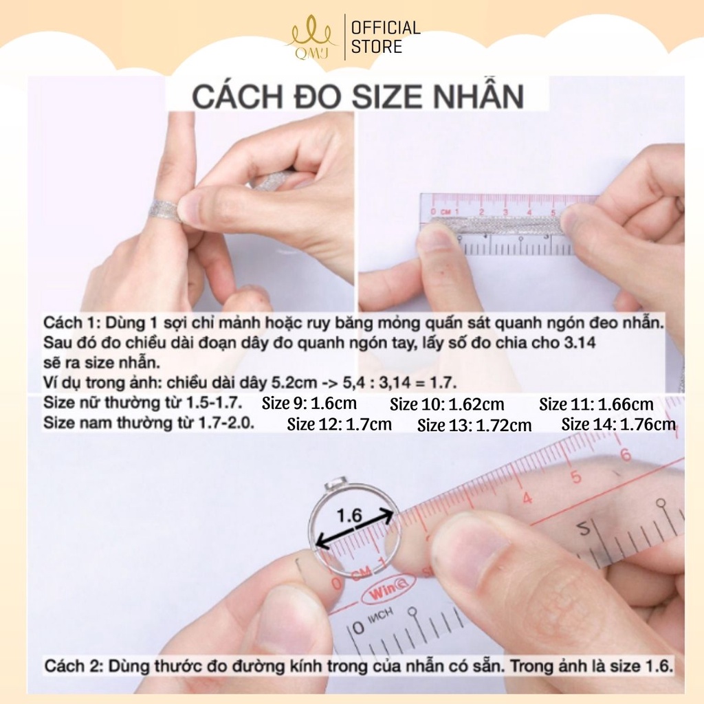 Nhẫn kim tiền bạc 925 cao cấp mạ vàng 24k nạm đá tấm tinh sảo Kim Ngân Phát Lộc QMJ - Q271