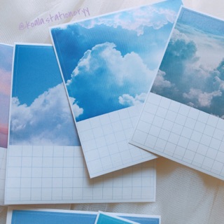 Bullet Journal sticker - Combo 12 note bầu trời