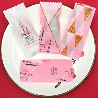 (Set 100|4*9.5cm) Túi đựng kẹo nougat cao cấp mix 4 mẫu