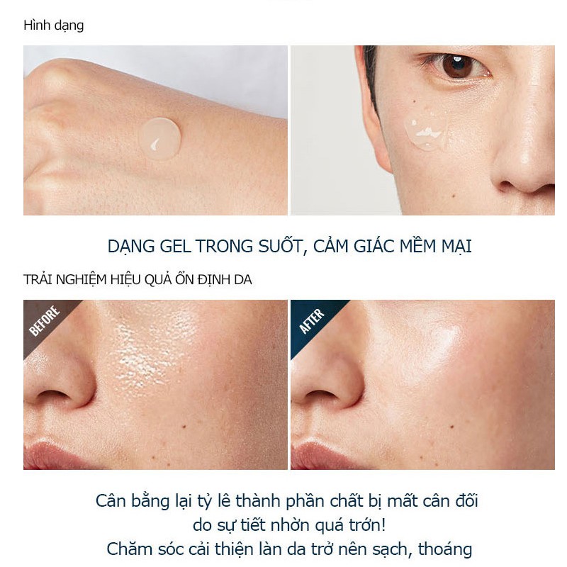 Kem Dưỡng Da Nhờn Dành Cho Nam 5 Trong 1 Hàn Quốc (130ml)