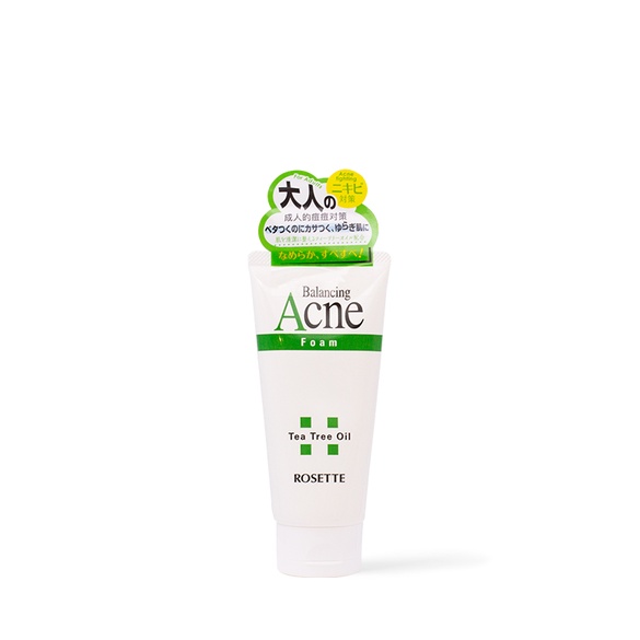 Sữa Rửa Mặt Dành Cho Da Mụn Và Da Nhạy Cảm Rosette Acne Balancing Foam 120G