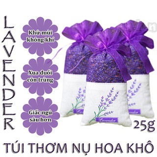 Túi thơm 25gram nụ hoa oải hương khô khử mùi ẩm mốc lưu hương dài lâu