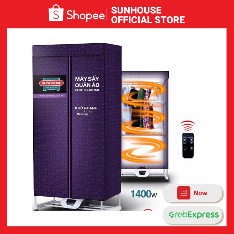 Máy sấy quần áo SUNHOUSE SHD2707 [Hàng chính hãng 100%]