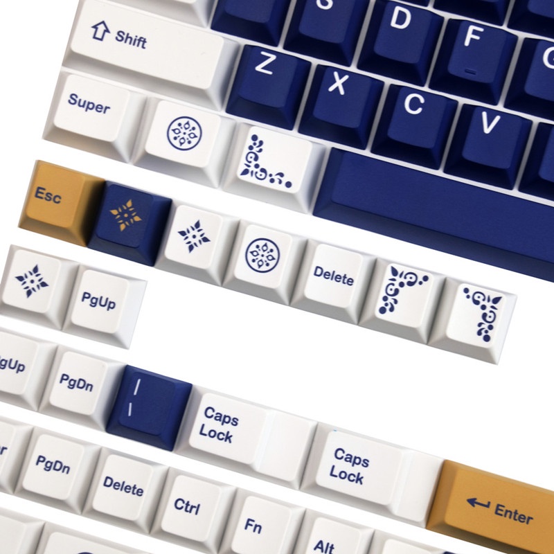 Keycaps GMK lazurite, 144 phím keycaps Cherry Profile DYE-SUB Cá nhân hóa GMK Keycaps cho bàn phím cơ