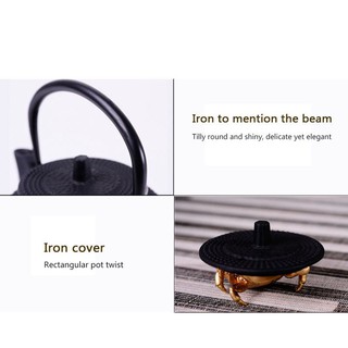 Ấm Trà Sắt Màu Đen 300ml