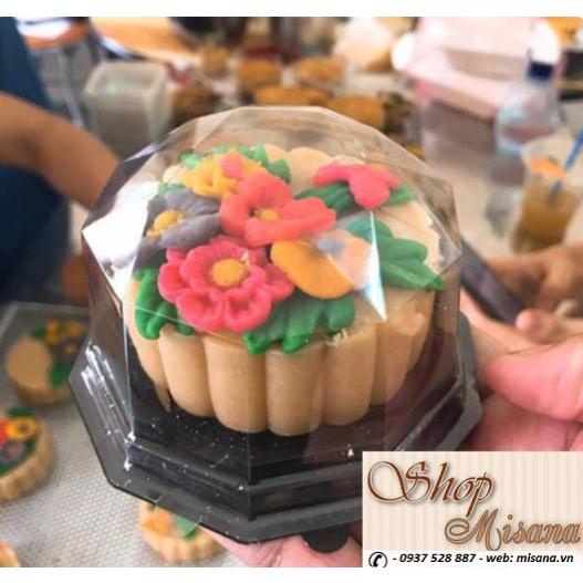 Combo 100 Hộp nhựa lục giác đế đen FJ95  KT: 8x 8x6cm