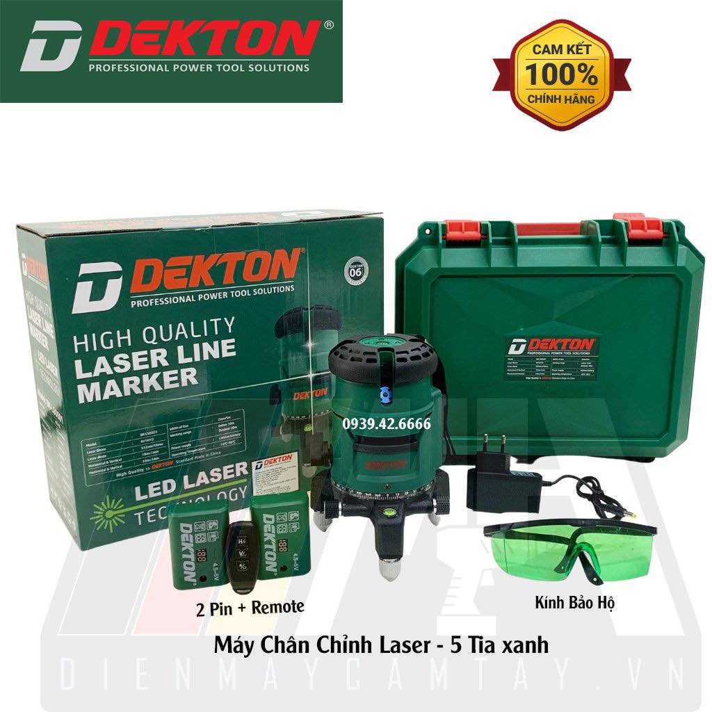 Máy Bắn Cốt - Cân Mực Dekton DK-LS0501/DK-LS1201/DK-LS1601 Tia Lazer Siêu Sáng