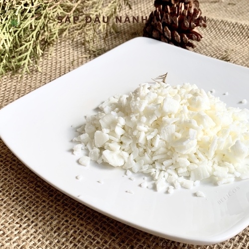 Sáp đậu nành (Soy Wax) 1Kg sáp thiên nhiên an toàn, làm nến thơm cao cấp, dễ làm