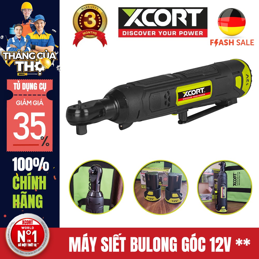 [MẪU MỚI] Máy siết bu lông - Máy siết bu lông góc Kèm 2 Pin 12V