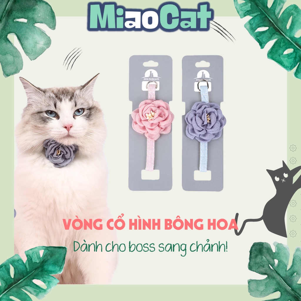 Vòng Cổ Bông Hoa Cho Mèo Chất Liệu Bông Tổng Hợp VCO1444 MIAOCAT