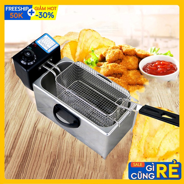 [Tiết kiệm dầu 4L] Nồi chiên điện, Nồi chiên nhúng dầu chiên thực phẩm, chiên gà, khoai tây, ...
