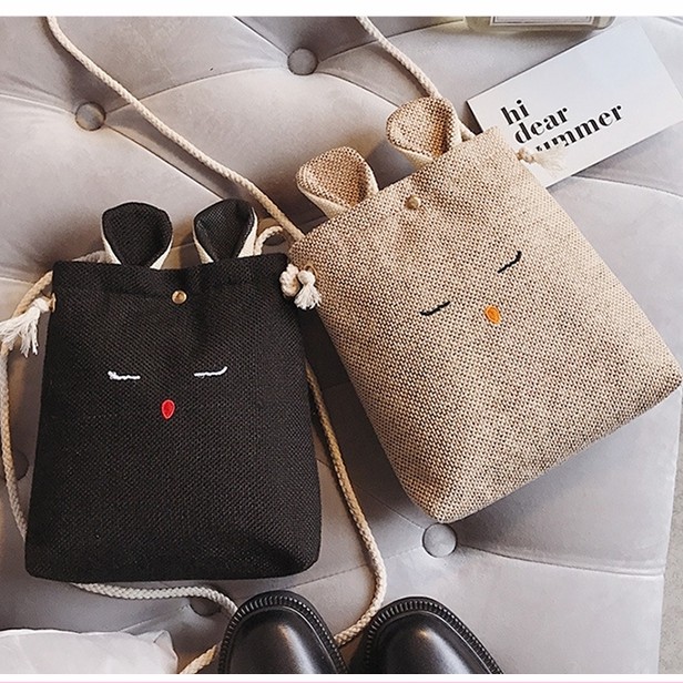 Túi Tote Vải💖𝑭𝑹𝑬𝑬𝑺𝑯𝑰𝑷💖 Đeo Chéo CanVas Bag Đi Học Đi Chơi Siêu Cute