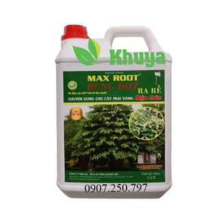 Phân bón vi lượng Max Root Bung Đọt Ra Rễ can 5 lít tùy chọn kèm Dưỡng 500ml