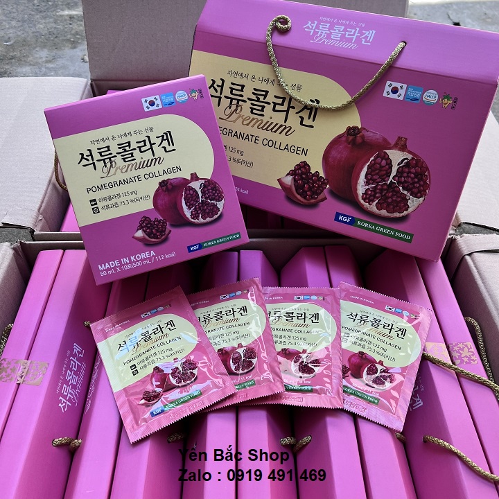 NƯỚC LỰU COLLAGEN QUAI XÁCH HÀN QUỐC 50ml x 20 gói