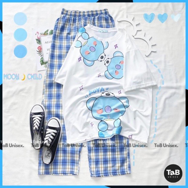 Set bộ quần áo nam nữ Unisex Full Form to, rộng rãi, thoải mái, NHIỀU MẪU, đồ bộ hoạt hình Freesize DVGIT FASHION