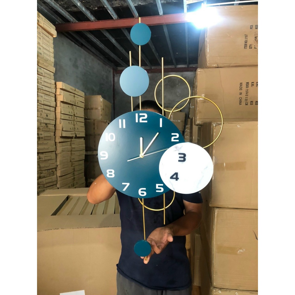 Đồng Hồ Treo Tường Trang Trí-Mã 2107-Kt=40x80cm-tranh decor kim loại đẹp,rẻ-quà tặng ý ngĩa-hàng nhập khẩu -bh 5 năm