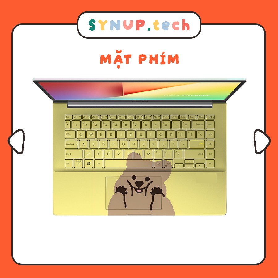 Skin Laptop Sóc Nâu Mới, Dán Decal Skin Laptop Cute, Dán Laptop Xinh, Skin Laptop Đẹp Dell Asus Cho Nữ, Mọi Dòng Máy