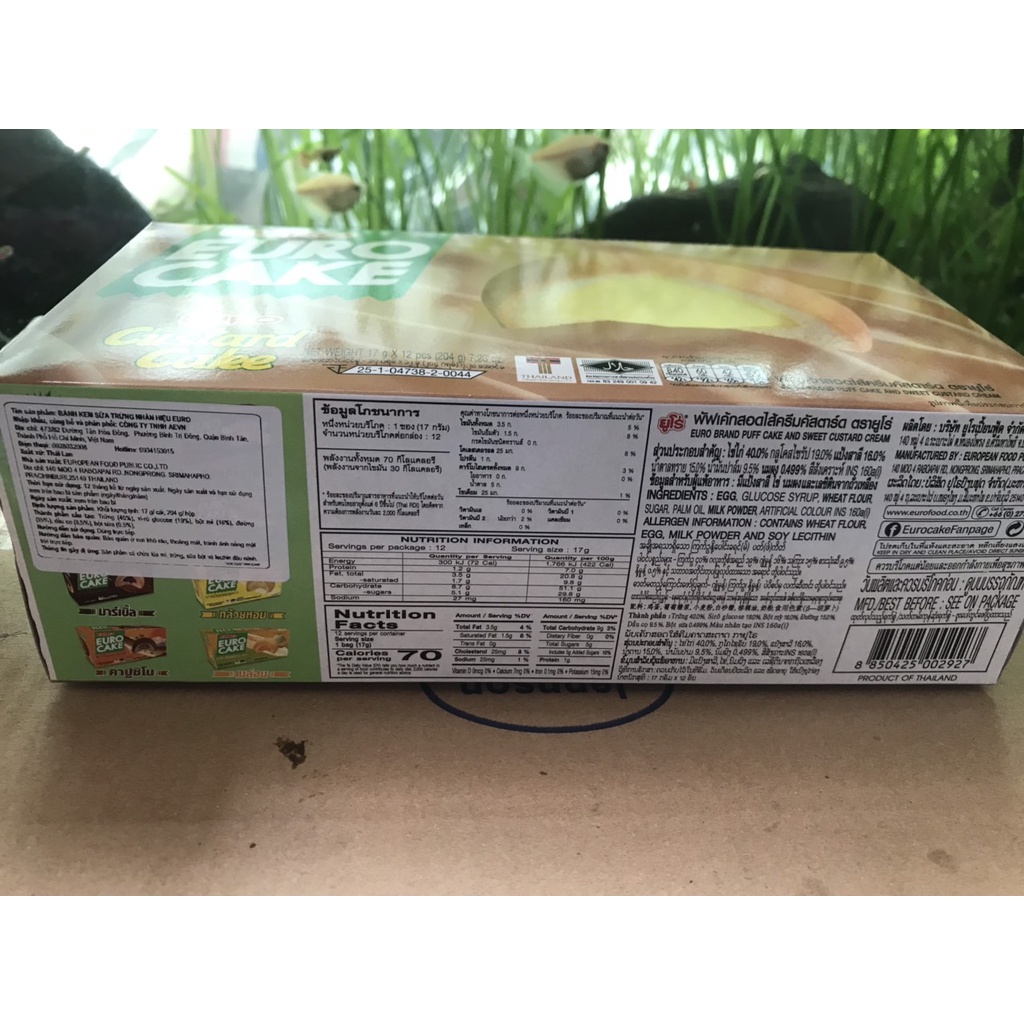 Bánh Custard EURO Kem Trứng