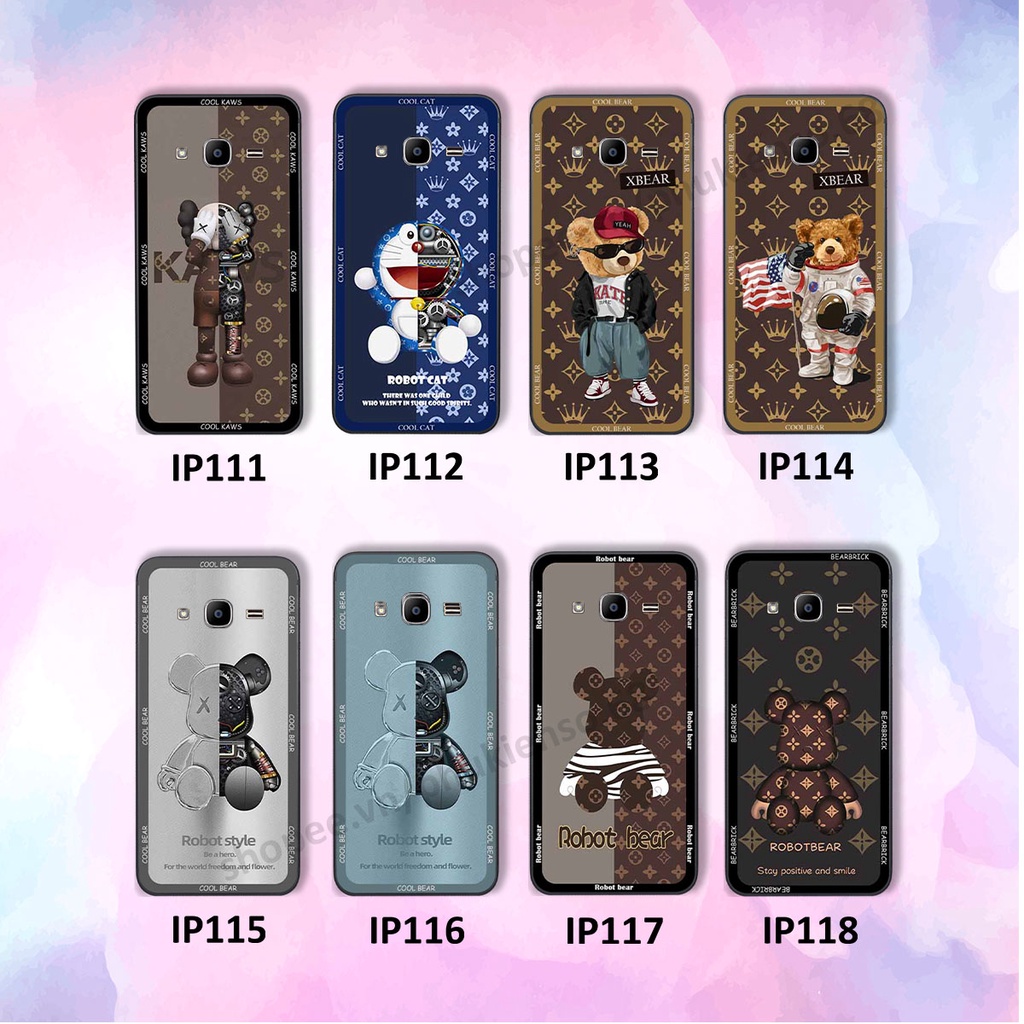 Ốp lưng điện thoại Samsung J2 Prime in hình gấu bear, kaws, doremon thời trang, ốp lưng cao cấp chất lượng