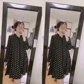 Váy chấm bi