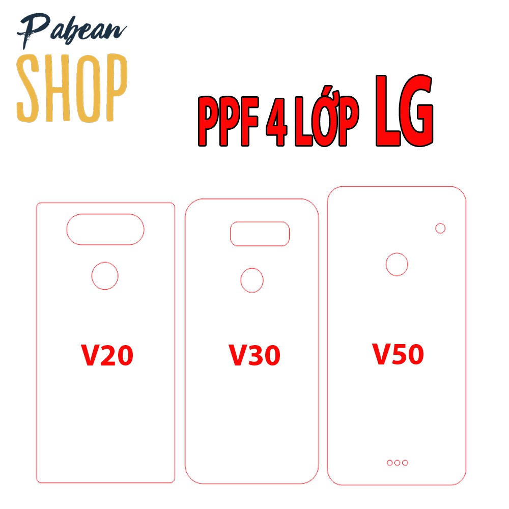 Dán lưng PPF 4 lớp chống va đập cho LG V20/V30/V50