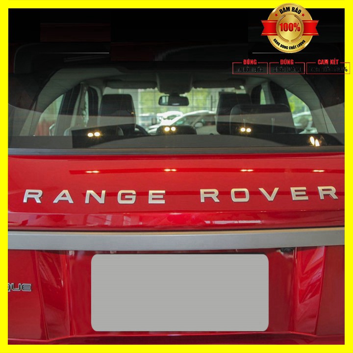 Sản phẩm  Tem Decal chữ inox Ranger Rover dán đầu hoặc đuôi xe hơi, ô tô